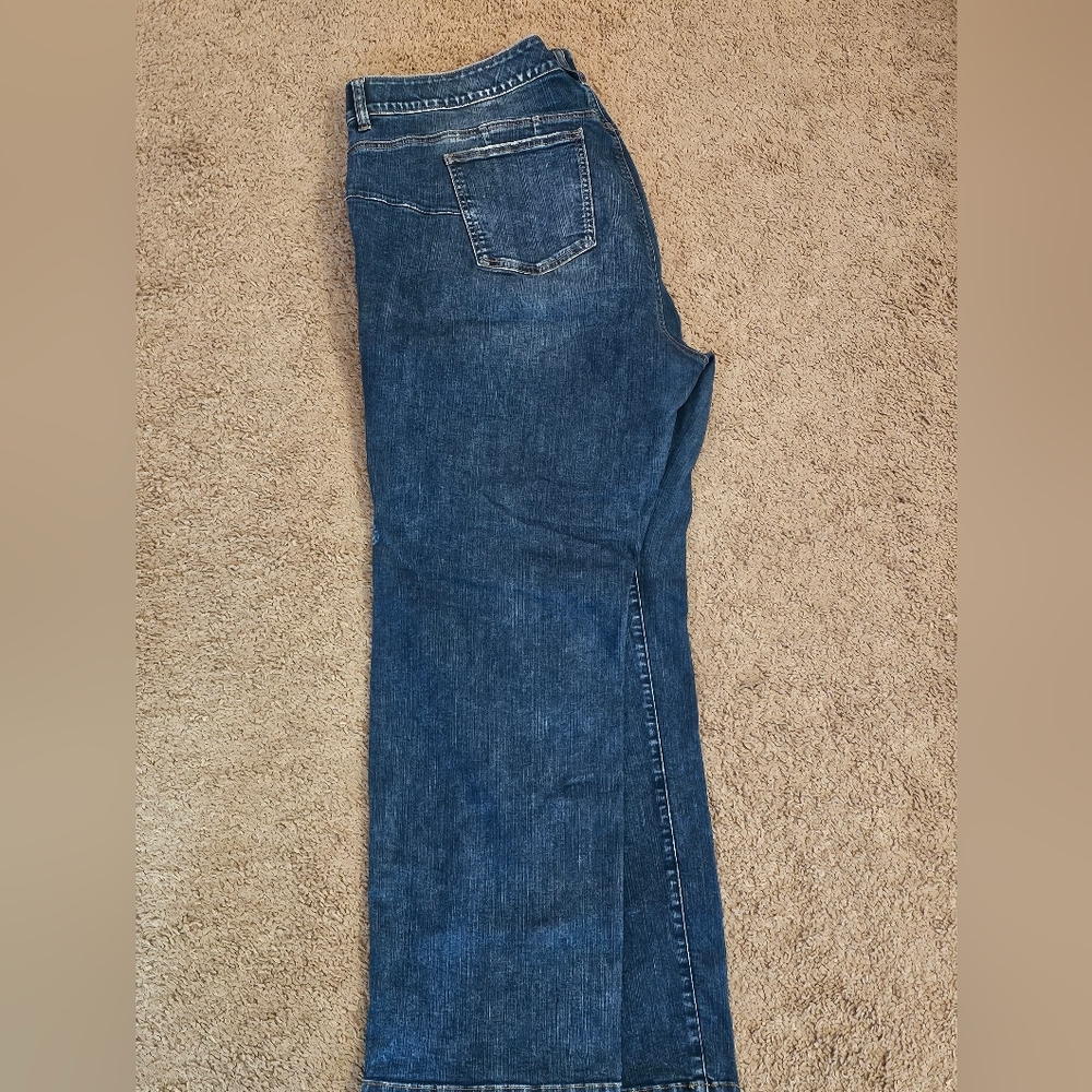 Torrid Bombshell Dark Blue Straight Jeans